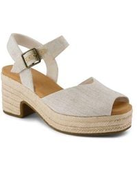 TOMS - Isla Peep Toe Sandal - Lyst