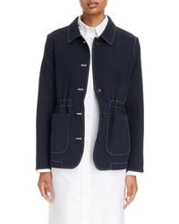 Thom Browne - Patch Pocket Cotton Blend Hopsack Jacket - Lyst
