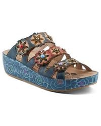 Spring Step - Cuddlecake Platform Wedge Slide Sandal - Lyst