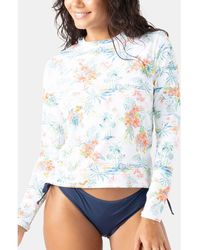 Roxy - North Shore Sea Skippin' Long Sleeve Rashguard - Lyst