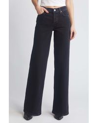 RE/DONE - Mid Rise Wide Leg Jeans - Lyst