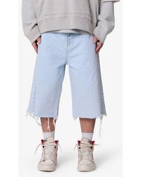 MNML - Ultrabaggy Denim Cutoff Shorts - Lyst