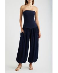 Line & Dot - Lowen Strapless Wide Leg Jumpsuit - Lyst