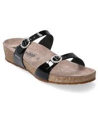 Mephisto - Idelya Crystal Buckle Slide Sandal - Lyst