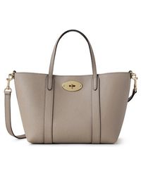 Mulberry - Mini Bayswater Tote Cashmere Taupe - Lyst