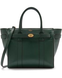 Mulberry - Small Zipped Bayswater Leather Satchel - Lyst