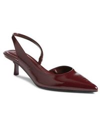 Open Edit - Corina Slingback Half D'Orsay Pointed Toe Kitten Heel Pump - Lyst