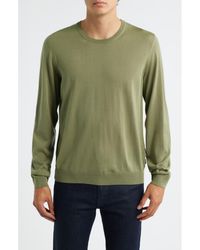 BOSS - Leno Virgin Wool Crewneck Sweater - Lyst