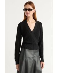 MODERN CITIZEN - Maren Cropped V-Neck Sweater - Lyst