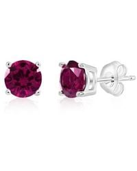 Donatello Gian - Sterling Round Cut Studs - Lyst