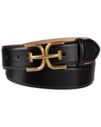 Sam Edelman - Logo Buckle Leather Belt - Lyst