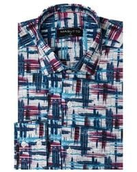 MASUTTO - Souza Button Down Long Sleeve Shirt - Lyst