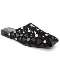 Ash - Bone Stud-Embellished Cut-Out Sandals - Lyst