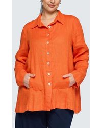Luukaa - Phalia Solid Linen Shirt - Lyst