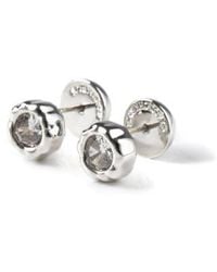 Classicharms - Skyler Molten Cubic Zirconia Stud Earrings - Lyst