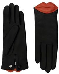Agnelle - Lips Lambskin Glove Lined - Lyst