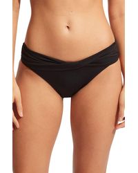 Seafolly - Collective Twist Band Hipster Bikini Bottoms - Lyst