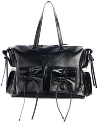 Acne Studios - Multipocket Luxe Crinkle Leather Top Handle Bag - Lyst