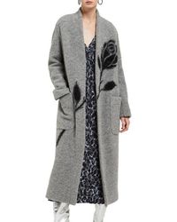 Ottod'Ame - Wool-Blend Long Coat - Lyst
