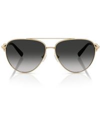 Tiffany & Co. - 59Mm Gradient Pilot Sunglasses - Lyst