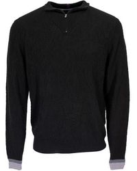 lords of harlech - Quinn Quarter Zip Merino Wool Sweater - Lyst
