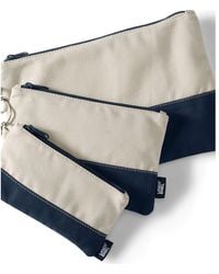 Lands' End - Zip Canvas Pouch 3 Pack - Lyst