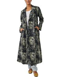Free People - Rae Paisley Print Cotton & Linen Duster Jacket - Lyst