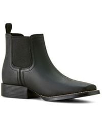Ariat - Kids' Booker Wide Square Toe Chelsea Western Boot - Lyst
