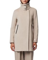 SOIA & KYO - Abbi Wool Blend Coat With Removable Quilted Puffer Bib - Lyst