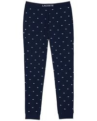 Lacoste - Logo Print Cotton Pajama Pants - Lyst