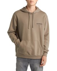 AllSaints - Underground Logo Hoodie Sweatshirt - Lyst