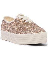 Keds - Point Glitter Platform Sneaker - Lyst