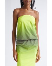 Alexander Wang - Gradient Reflective Strapless Bubble Top - Lyst