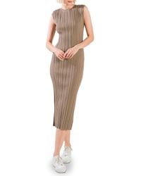 FREEMARKET - Sleeveless Ribbed Midi Sweater Dress - Lyst