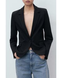 Mango - Fitted Suit Jacket - Lyst