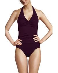 Lands' End - Twist Halter Tankini Top - Lyst