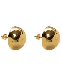Argento Vivo - Hammered Button Stud Earrings - Lyst