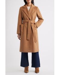 Sam Edelman - Longline Wrap Coat - Lyst