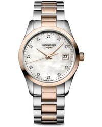 Longines - Conquest Classic Diamond Index Bracelet Watch, 34Mm - Lyst