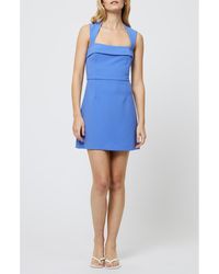French Connection - Whisper Square Neck Minidress - Lyst