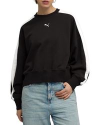 PUMA - T7 Oversize Crewneck Sweatshirt - Lyst