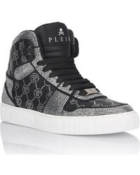 Philipp Plein - High Top Sneakers Carson Monogram Strass - Lyst