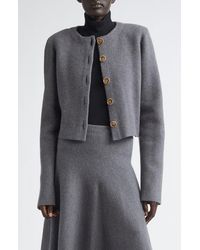Brandon Maxwell - The Ryder Virgin Wool Crop Jacket - Lyst