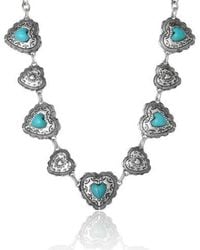 Jessica Simpson - Concho Statement Necklace, Antique-Tone - Lyst