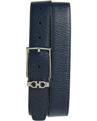 Ferragamo - Double Gancio Loop Leather Belt - Lyst