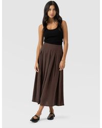 Saint + Sofia - Eliza Pleated Skirt - Lyst