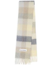 Acne Studios - Vally Plaid Alpaca, Wool & Mohair Blend Scarf - Lyst