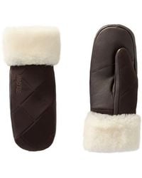 Mackage - Fleece Trim Quilted Down Mittens - Lyst