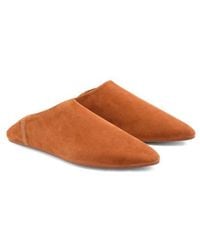 Mango - Leather Collapsible Heel Shoe - Lyst