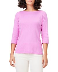 NZT by NIC+ZOE - Nzt By Nic+zoe Boat Neck Cotton T-shirt - Lyst
